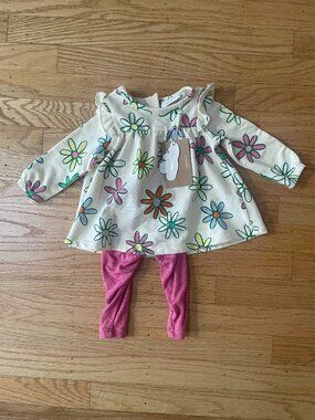 Angel Dear 3-6M Flower Outfit
